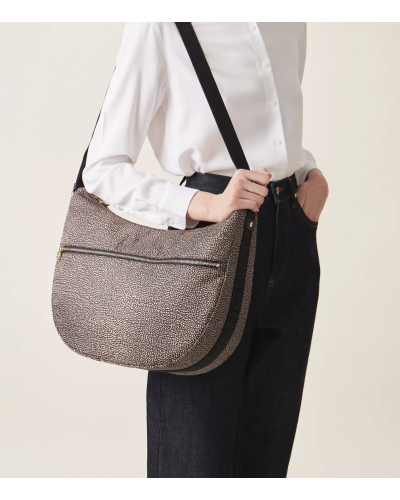 MEZZALUNA GRANDE CON ZIP ESTERNA