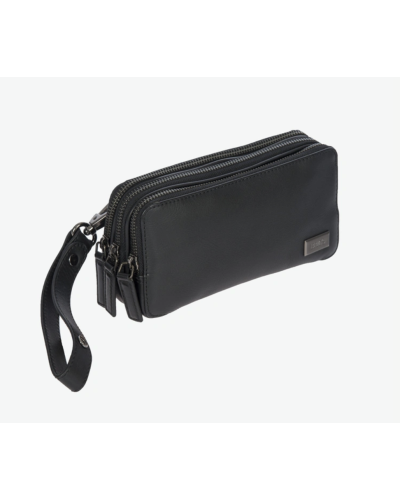 POCHETTE 3 ZIP 22*6,5*11 CM