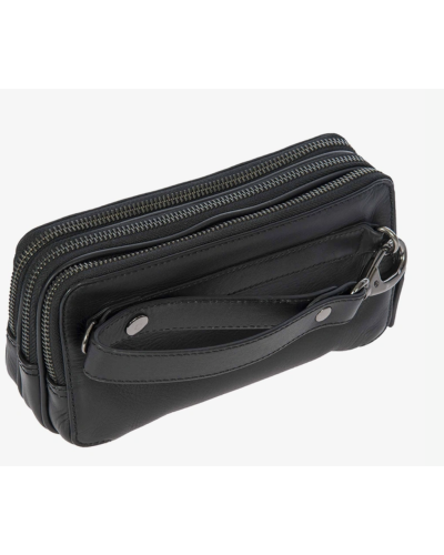 POCHETTE 3 ZIP 22*6,5*11 CM