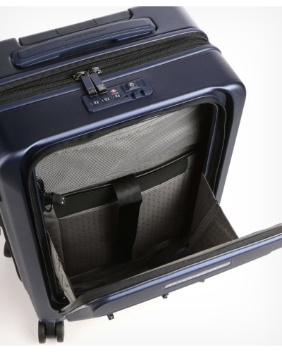 TROLLEY PICCOLO 4 RUOTE CON TASCA ESTERNA CM 38*55*23/27