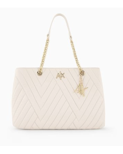 BORSA DUE MANICI TRAPUNTATA CON TRACOLLA