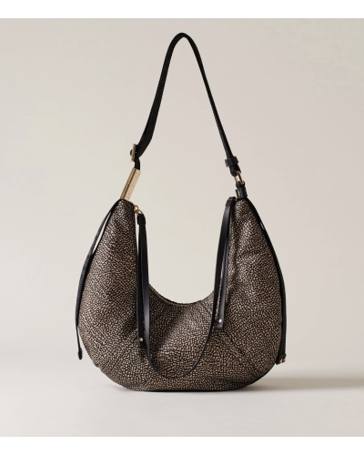 BORSA HOBO PICCOLA CON ZIP ESTERNA
