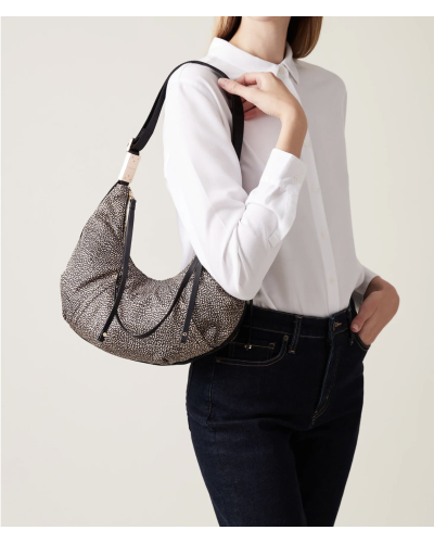 BORSA HOBO PICCOLA CON ZIP ESTERNA