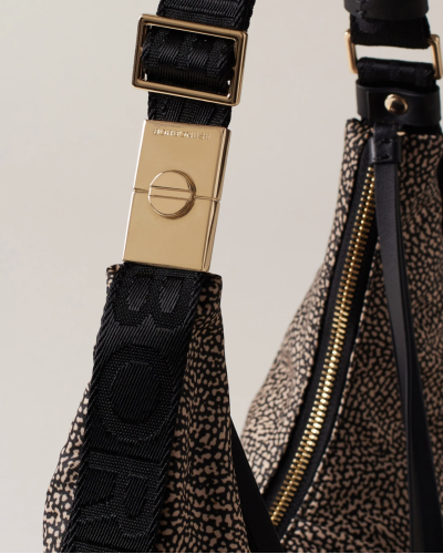 BORSA HOBO PICCOLA CON ZIP ESTERNA