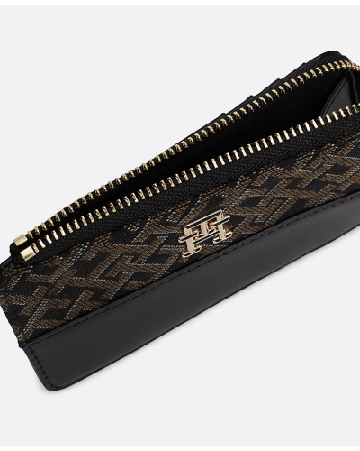 PORTA CARTE DI CREDITO CON ZIP E STAMPA LOGATA