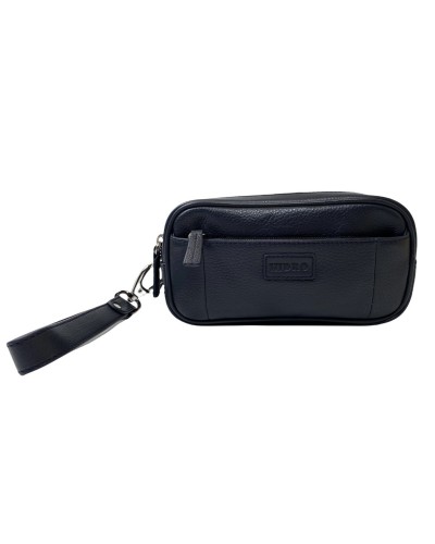 POCHETTE DOPPIA ZIP CON TASCA ESTERNA