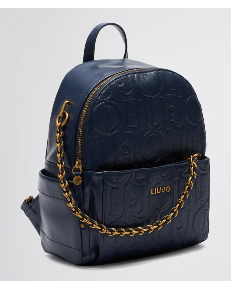 ZAINO LOGATO CON CATENA E TASCHE ESTERNE